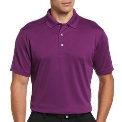 Mens B&T Airflux Solid Mesh Short Sleeve Golf Polo Shirt