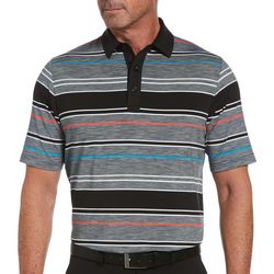 Callaway Mens Marled Stripe Polo Shirt