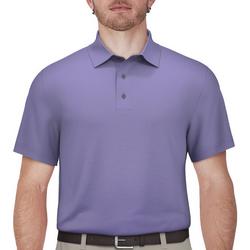Mens Mini Checkered Short Sleeve Polo Shirt