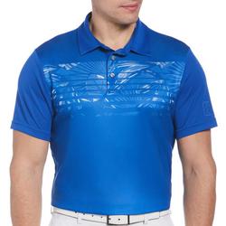 Mens Engineered Tropical Short Sleeve Polo Shirt