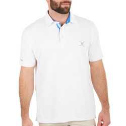 Chaps Mens Solid Stretch Performance Polo Shirt