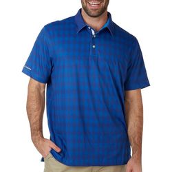 Chaps Mens Printed Argyle Golf 4-Way Stretch Polo Shirt