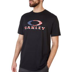 Oakley Mens O Bark Americana Logo Short Sleeve T-Shirt