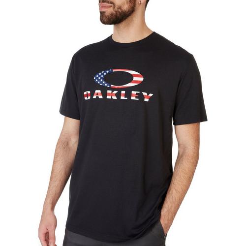 Oakley Mens O Bark Americana Logo Short Sleeve