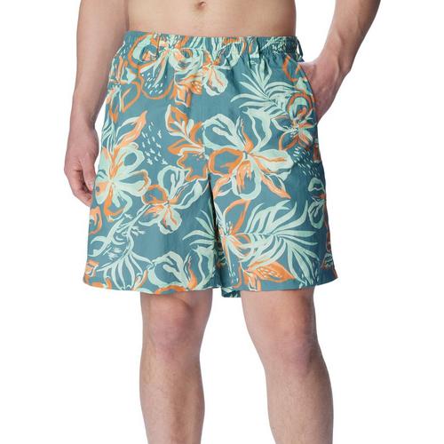 Columbia Mens Super Backcast Foliage Print Swim Shorts