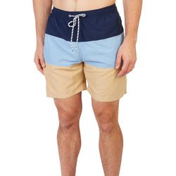 Tackle & Tides Mens 7in Striped Swim Shorts