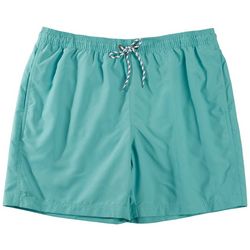 Tackle & Tides Mens 7 in. Two-In-One Solid Swim Shorts