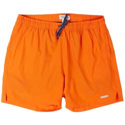 Mens Two-In-One Solid Swim Shorts