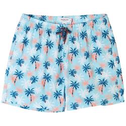 Mens Two-In-One Palm Print Swim Short