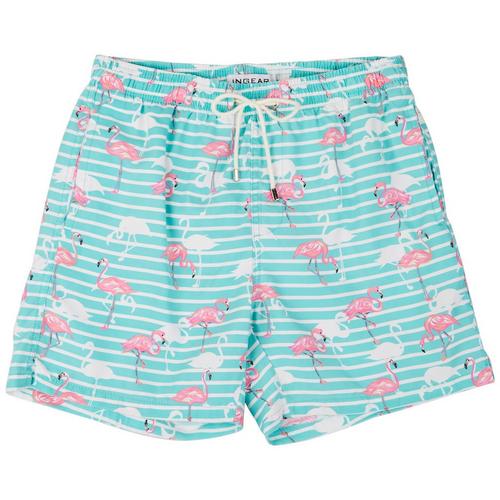 In Gear Mens Flamingo Swim Shorts