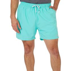 Mens 5 in. Solid Swim Shorts