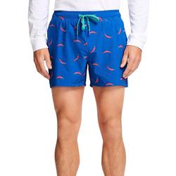 Mens 6in. Peppers Print Volley 2-in-1 Swim Shorts