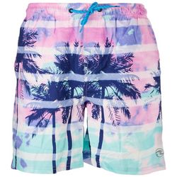 Ocean Current Mens 6 in. Palm Volley Stripe Board Short