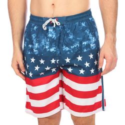 Burnside Mens Americana E-Board 2-in-1 Swim Shorts