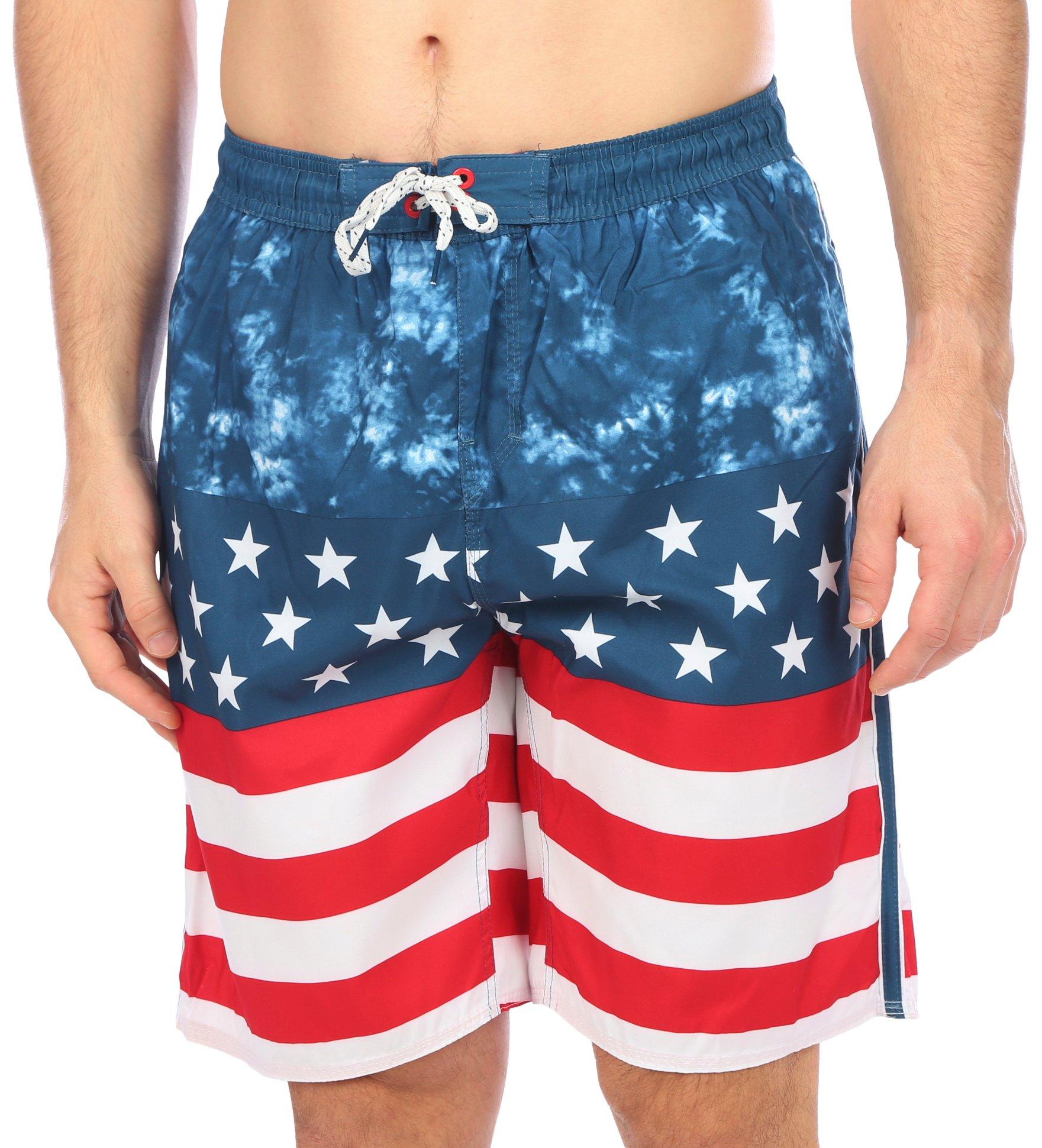 Mens Americana E-Board 2-in-1 Swim Shorts