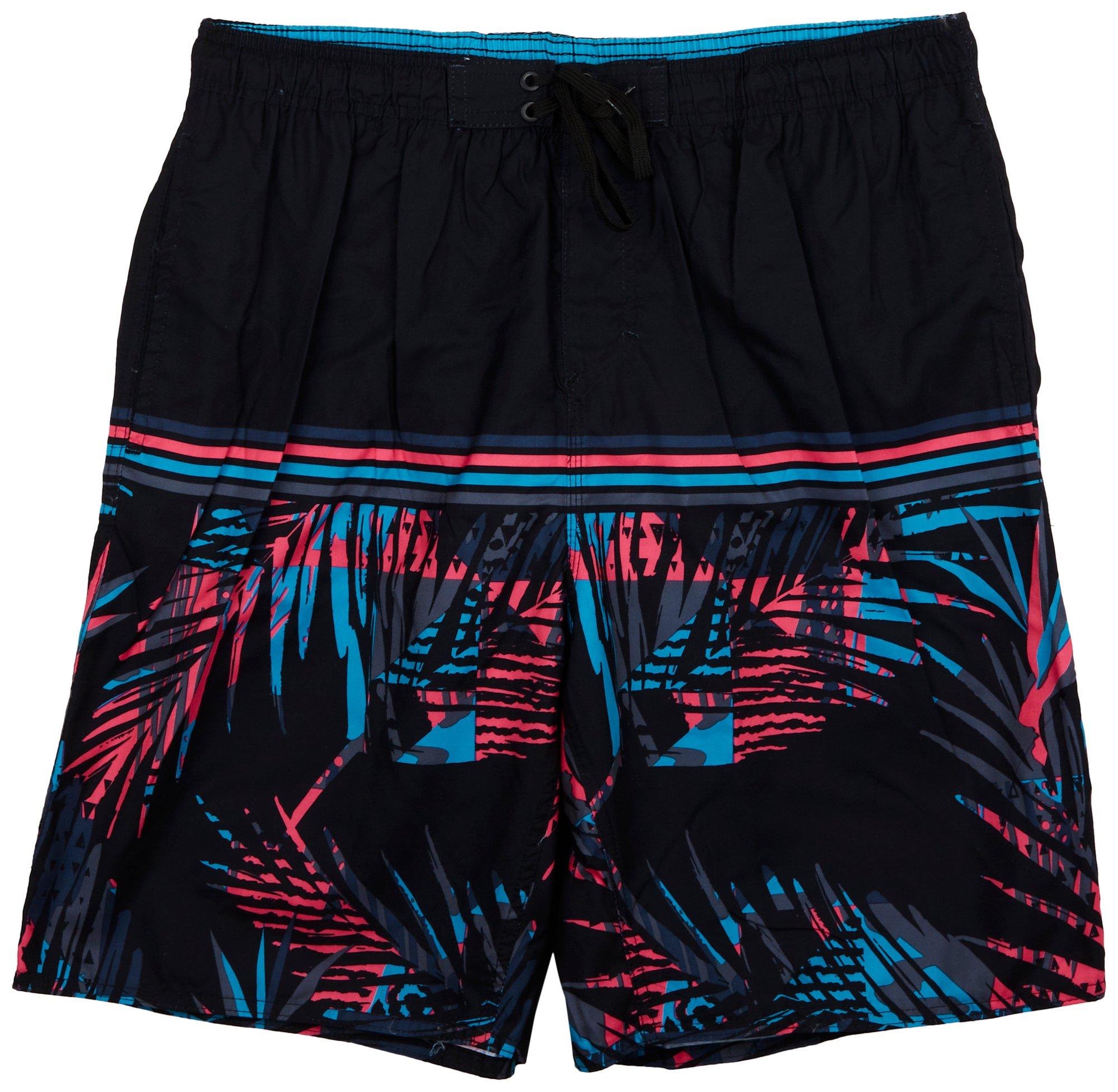 Men's Under Armour Beach Volleyball Shorts Black & Teal Swimming Trunks  Size 36