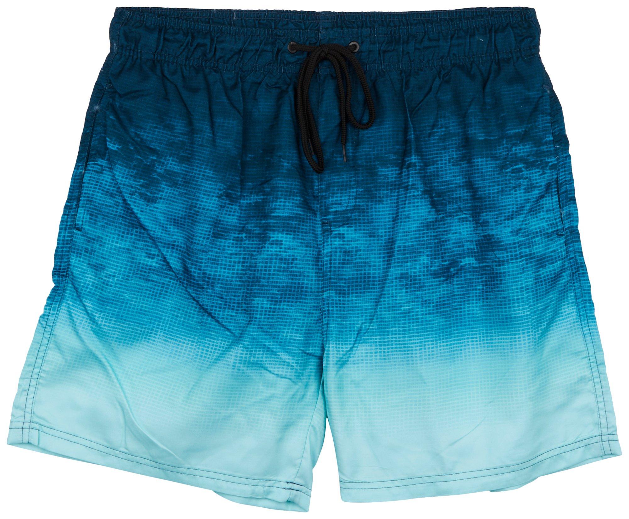 Reel Legends Mens 7in Hawaiian Ocean Scales Swim Shorts