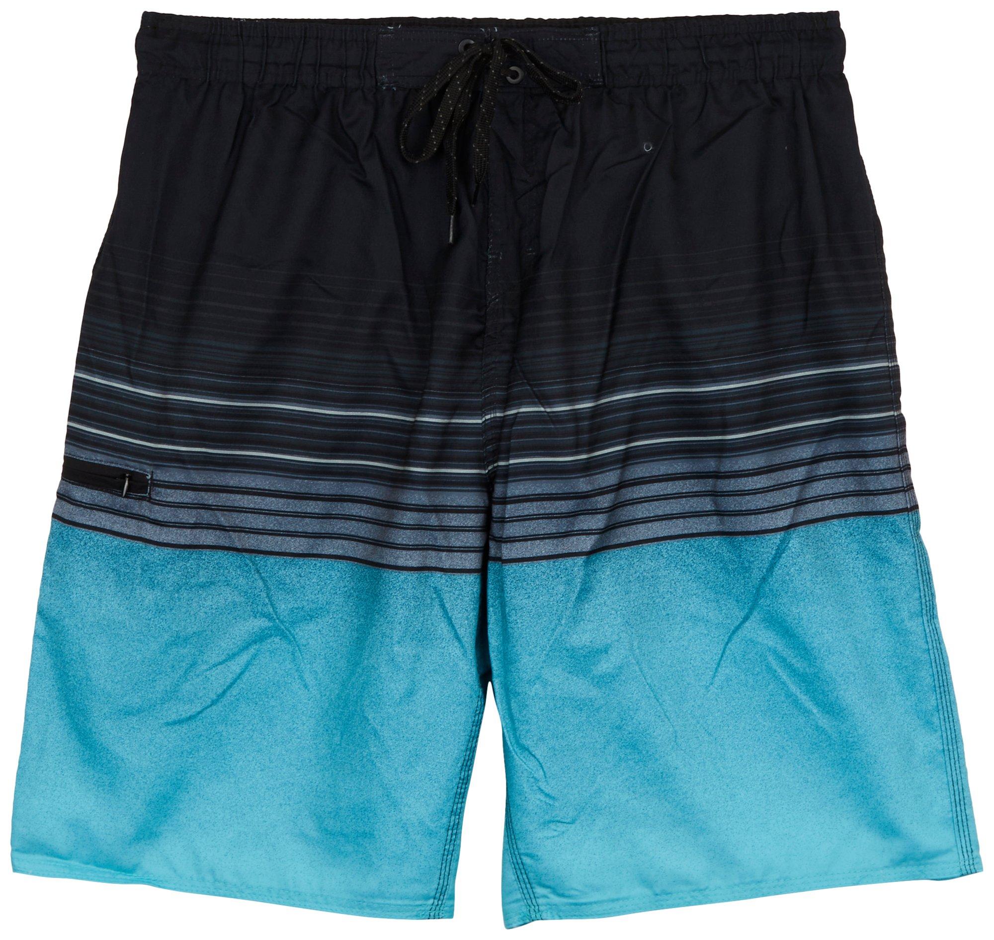 Burnside Mens Stripes 2-in-1 Eboard Shorts