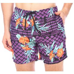 Burnside Mens Troppical Volley 2-in-1 Swim Shorts