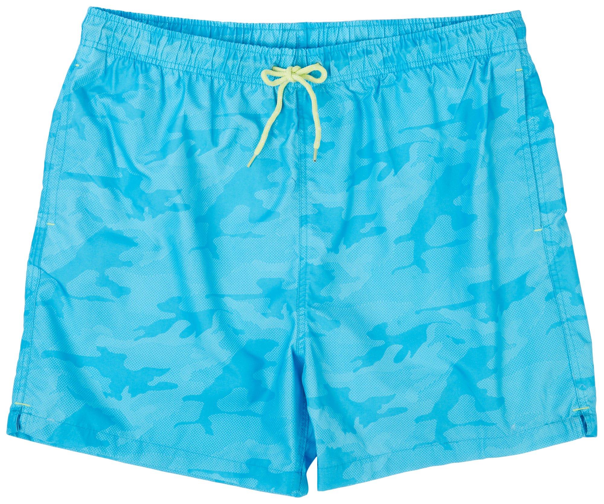 Laguna Mens 6 in. 2-in-1 Brief Camo Dot Swim Shorts