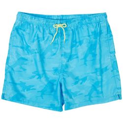 Laguna Mens 6 in. 2-in-1 Brief Camo Dot Swim Shorts