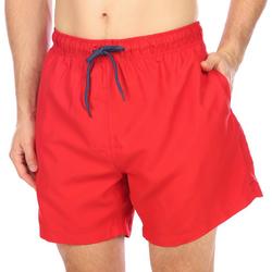 Mens 6 in. 2-in-1 Brief Solid Volley Swim Shorts