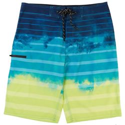 Distortion Mens Ombre & Striped Boardshorts