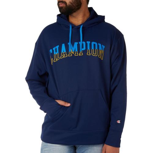 Champion Mens Champion Logo Fleece Draw String Hoodie