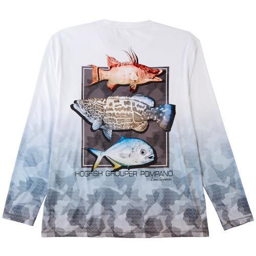 Reel Legends Mens Reel-Tec Hogfish Grouper Pompano T-Shirt