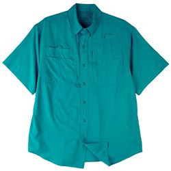 Reel Legends Mens Saltwater Quick Dry UPF Short Sleeve Shirt