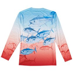 Reel Legends Mens Reel-Tec Blackfin Tuna Long Sleeve T-Shirt