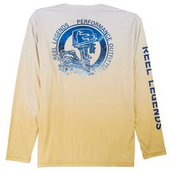 Reel Legends Mens Reel-Tec Circle Graphic Long Sleeve Shirt