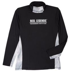 Reel Legends Mens Reel-Tec Palm Neck Shield T-Shirt