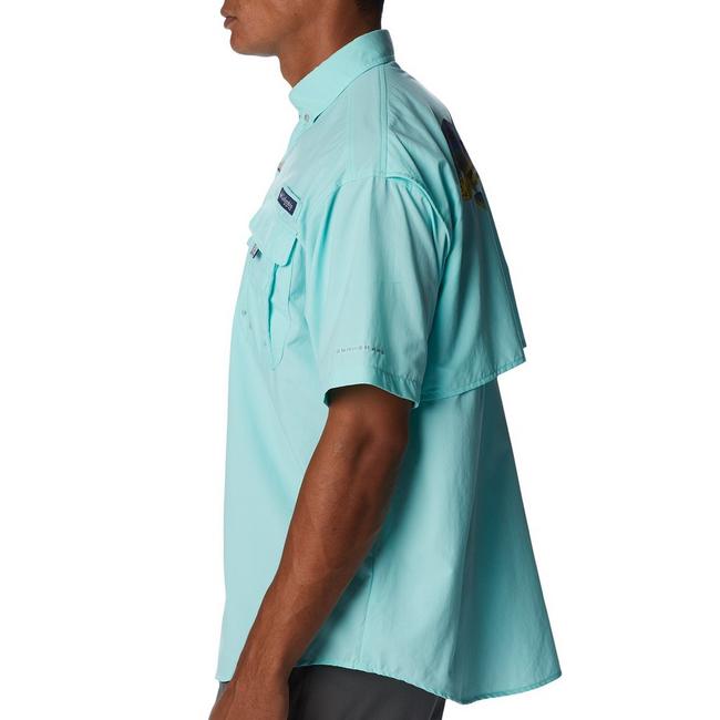 Columbia Men's PFG Low Drag Offshore Short Sleeve Fishing Shirt - 3XT - Green