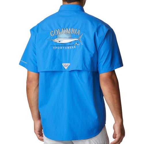 PFG Columbia Mens Bahama Icon Short Sleeve Shirt