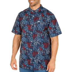 PFG Columbia Mens Super Slack Tropical Button Up Shirt