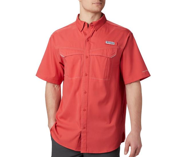 Columbia Men's Standard Bahama II UPF 30 Short Sleeve PFG Fishing Shirt,  Sunset Red, XX-Small : : Clothing, Shoes & Accessories