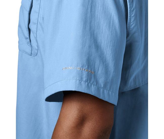 Columbia Men's James Bay Short Sleeve Woven Shirt SUN PROTECTION - BLUE  SIZE M