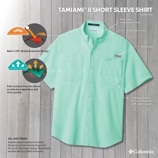 Columbia Men's PFG Tamiami II Short Sleeve Shirt - Beet