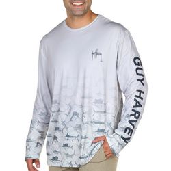 Guy Harvey Mens Long Sleeve Performance T-Shirt