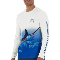 Guy Harvey Mens Marlin Tuna Long Sleeve Shirt