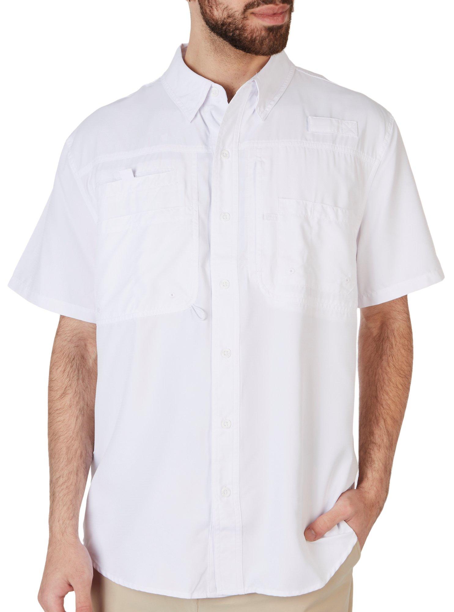 Reel Legends Men's Button-front Casual Shirt Size Med Multicolor Sailfish  LB02