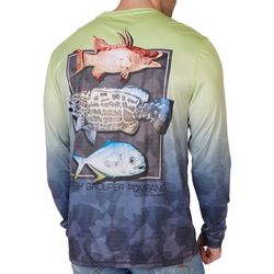 Reel Legends Mens Reel-Tec Hogfish Grouper Pompano T-Shirt