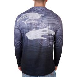 Mens Reel-Tec Whale Shark Long Sleeve T-Shirt