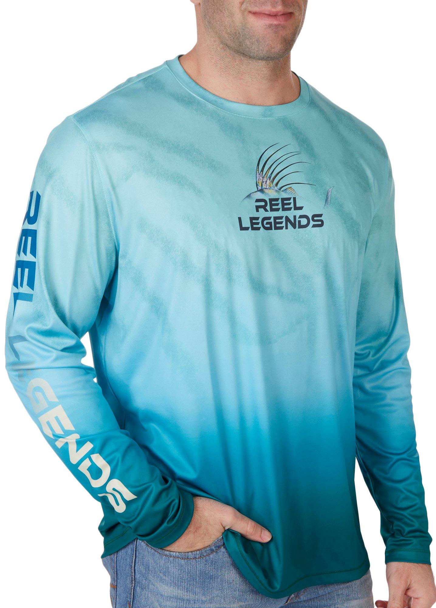Mens Rooster Fish Long Sleeve Top