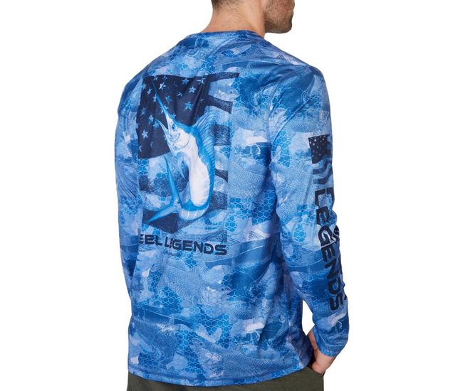 Comprar Reel Legends Mens Reel-Tec Marlin Chase T-Shirt en USA