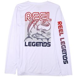 Reel Legends Mens Fish Slam Reel-Tec Long Sleeve T-Shirt