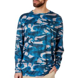 Reel Legends Mens Whale Shark Reel-Tec Long Sleeve T-Shirt