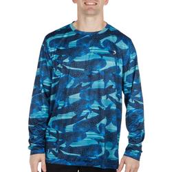 Mens Whale Shark Print Reel-Tec T-Shirt