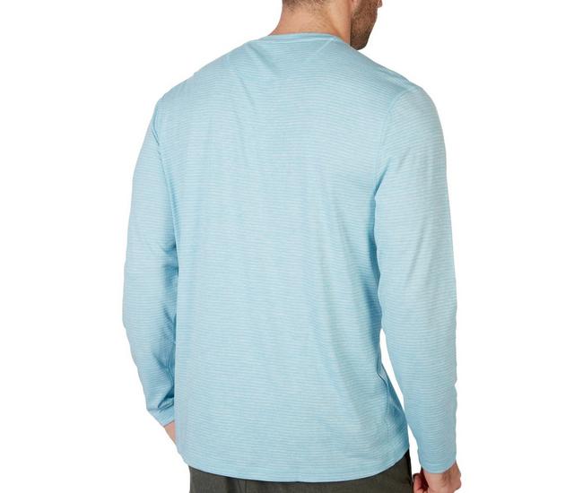Reel Legends Freeline Long Sleeve T Shirt Mens Small Blue Fishing Shirt